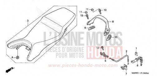 SIEGE (CBR600F/F44) CBR600F4 de 2004